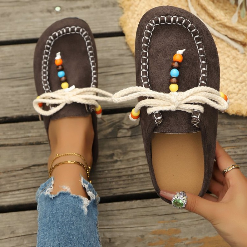 New Ethnic Fashion - Kadın 2026 Yeni Slip-On Loafer'lar Yumuşak