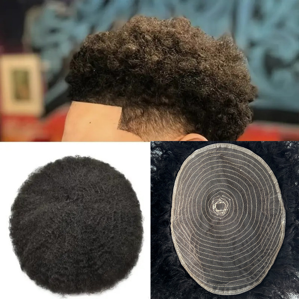 Ethnic Fashion India - Erkekler için Afro Stili Saç Protezleri