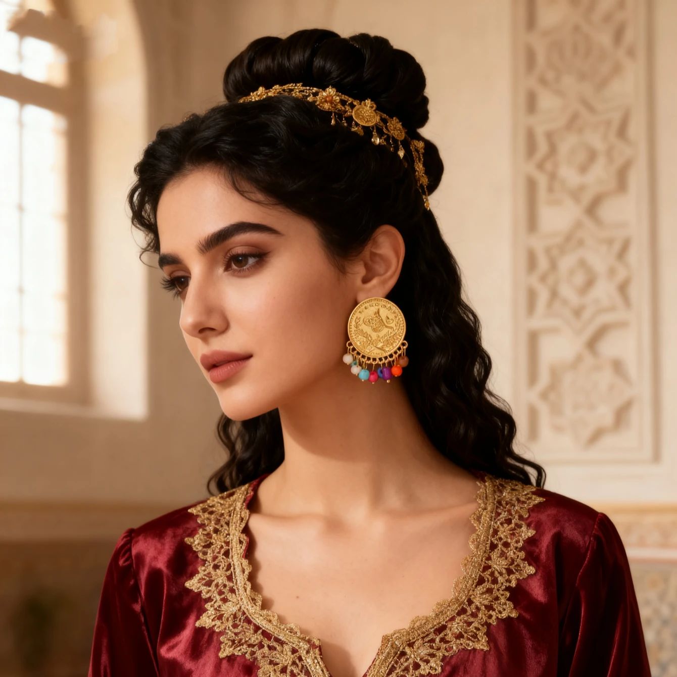 Türk sikke küpe altın kaplama  - Ethnic Fashion Co In incelemesi ve fiyatı